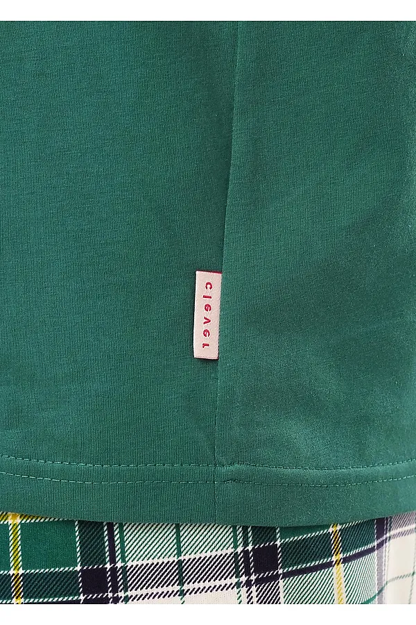 Пижама CLEVER, т.зелёный/молочный - фото 2