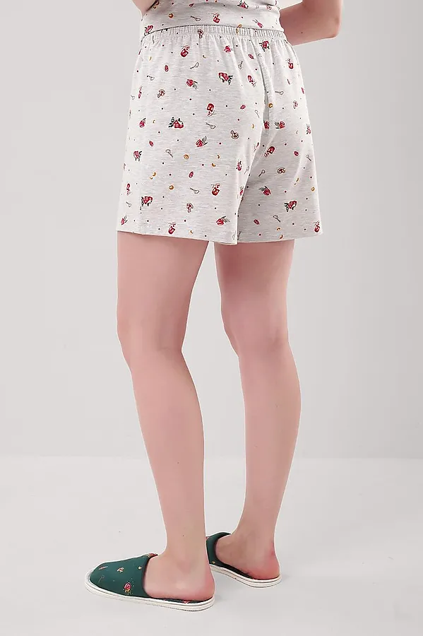 Пижама CLEVER, меланж св.серый/красный - фото 2