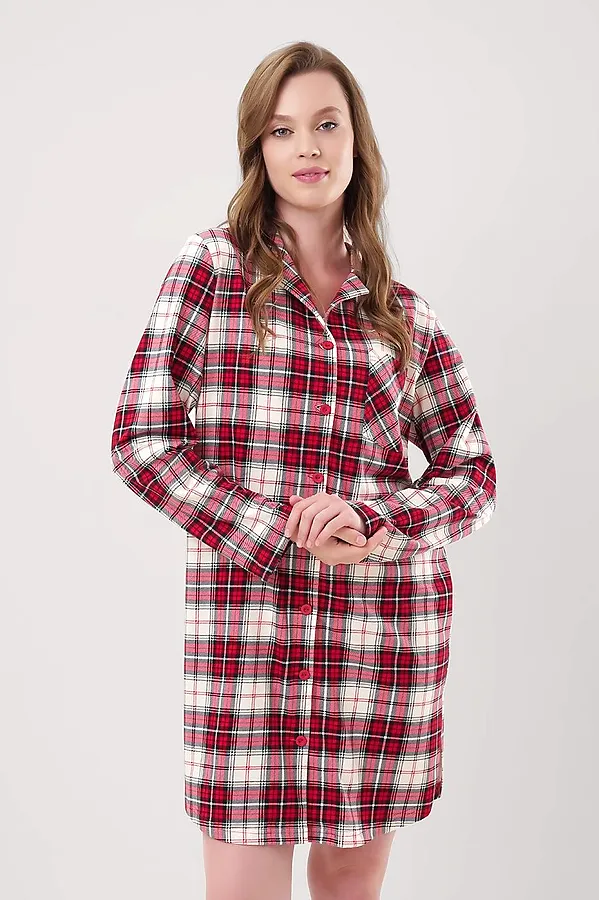 Платье CLEVER, красный/молочный - фото 2