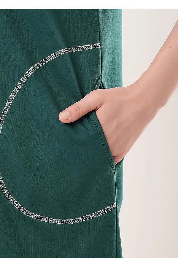 Платье CLEVER, т.зелёный - фото 2