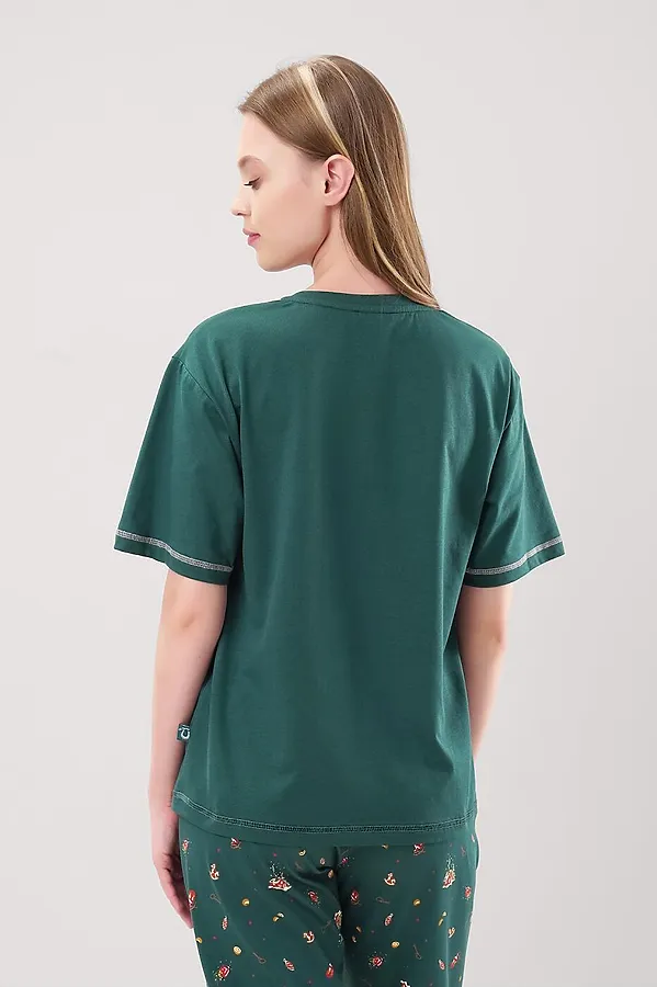 Пижама CLEVER, т.зелёный/красный - фото 2