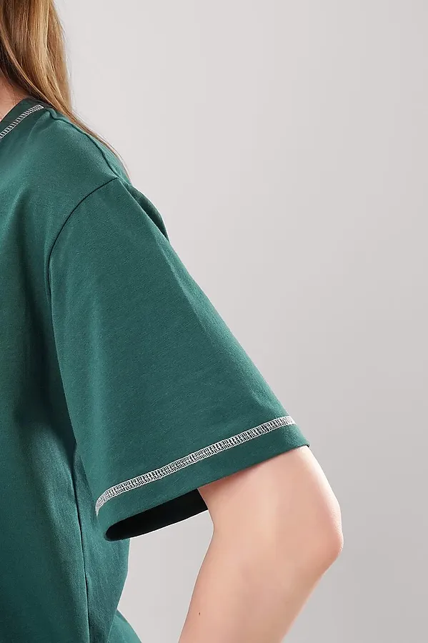 Пижама CLEVER, т.зелёный/красный - фото 2