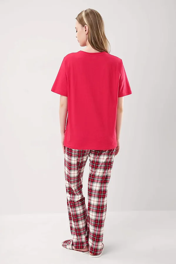 Пижама CLEVER, красный/молочный - фото 2