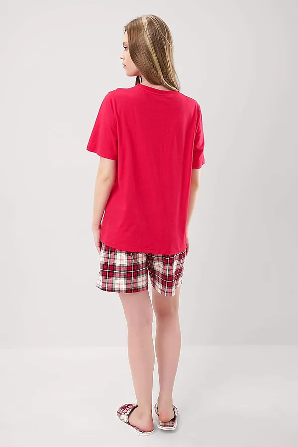 Пижама CLEVER, красный/молочный - фото 2