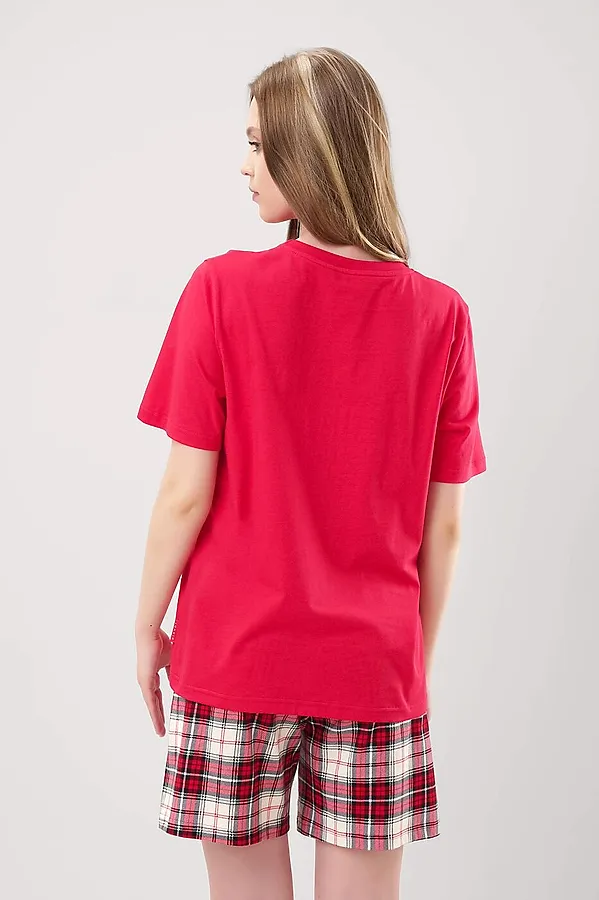 Пижама CLEVER, красный/молочный - фото 2
