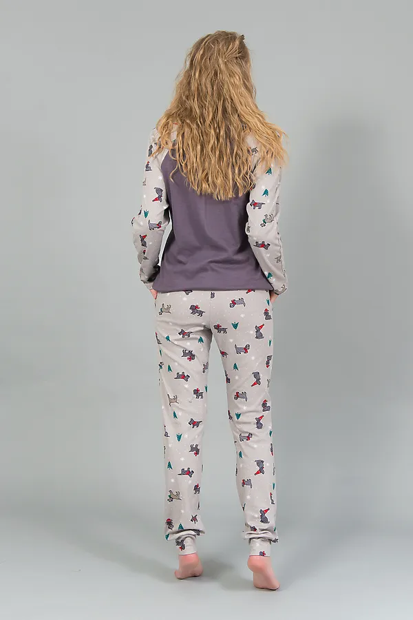 Костюм с брюками с брюками и кофтой 144 НАТАЛИ, серый - фото 2