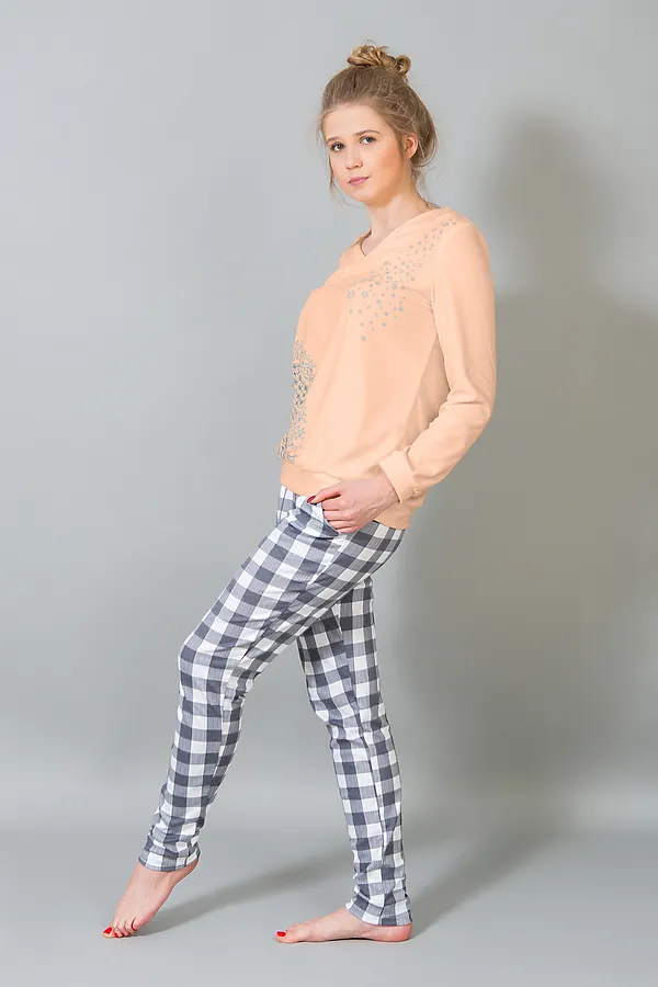 Костюм с брюками 184 НАТАЛИ, персиковый - фото 2