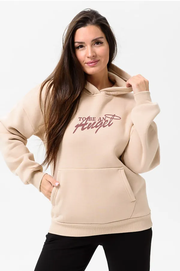 Толстовка 8578 НАТАЛИ, бежевый+ангел - фото 2