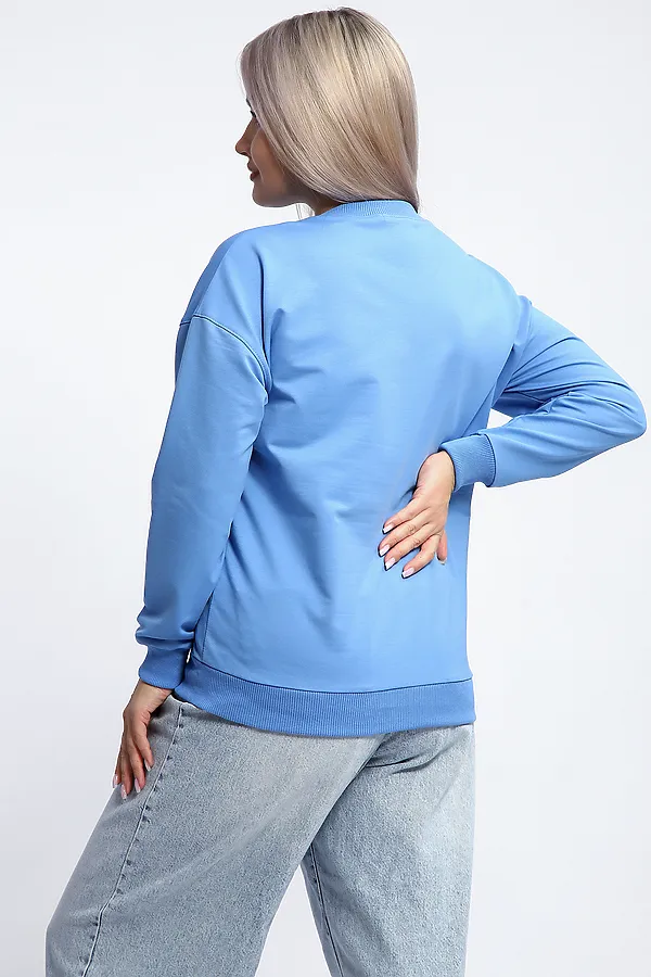 Толстовка 80048 НАТАЛИ, голубой - фото 2