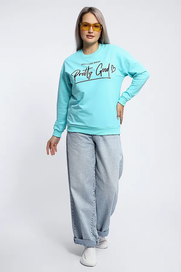 Толстовка 80048 НАТАЛИ, ментол - фото 2