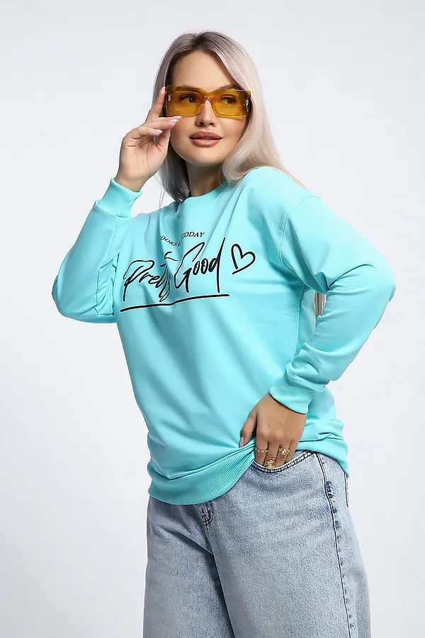 Толстовка 80048 НАТАЛИ, ментол - фото 2