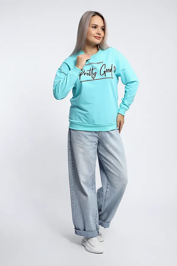 Толстовка 80048 НАТАЛИ, ментол - фото 2