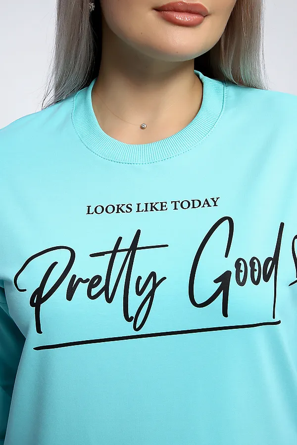 Толстовка 80048 НАТАЛИ, ментол - фото 2