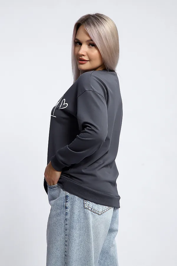 Толстовка 80048 НАТАЛИ, темно-серый - фото 2