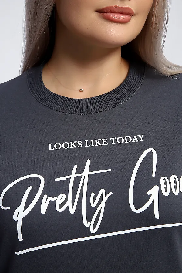 Толстовка 80048 НАТАЛИ, темно-серый - фото 2