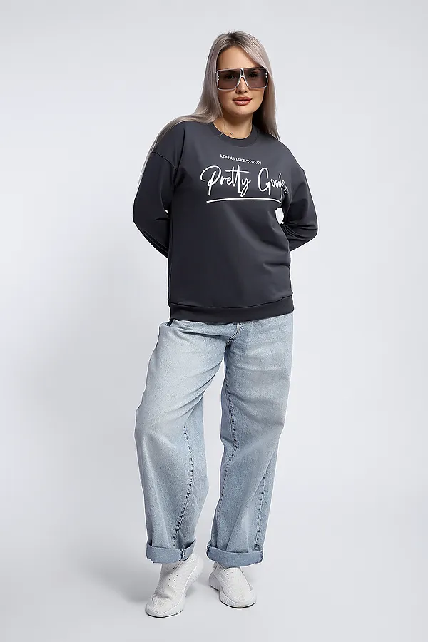 Толстовка 80048 НАТАЛИ, темно-серый - фото 2