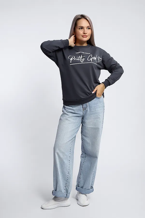 Толстовка 80048 НАТАЛИ, темно-серый - фото 2