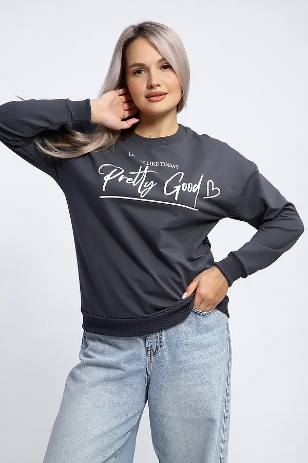 Толстовка 80048 НАТАЛИ, темно-серый - фото 2