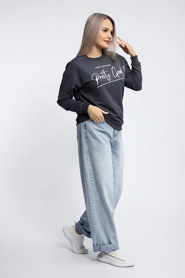 Толстовка 80048 НАТАЛИ, темно-серый - фото 2