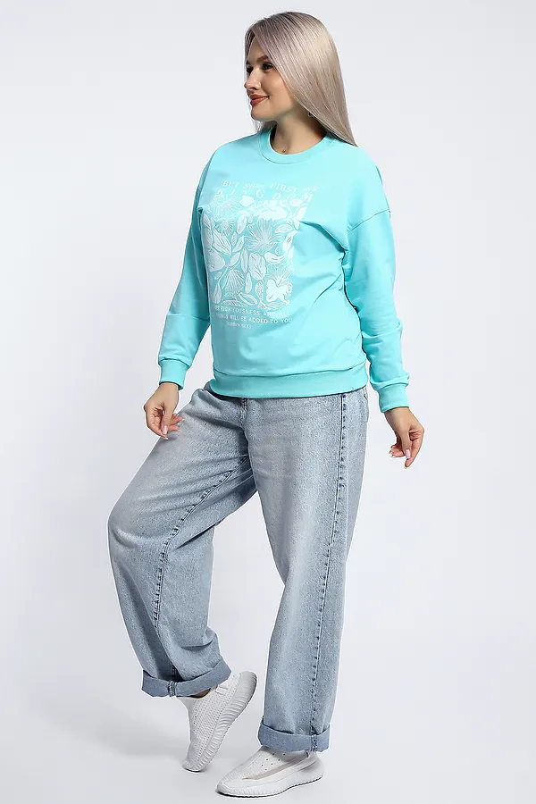 Толстовка 80047 НАТАЛИ, ментол - фото 2