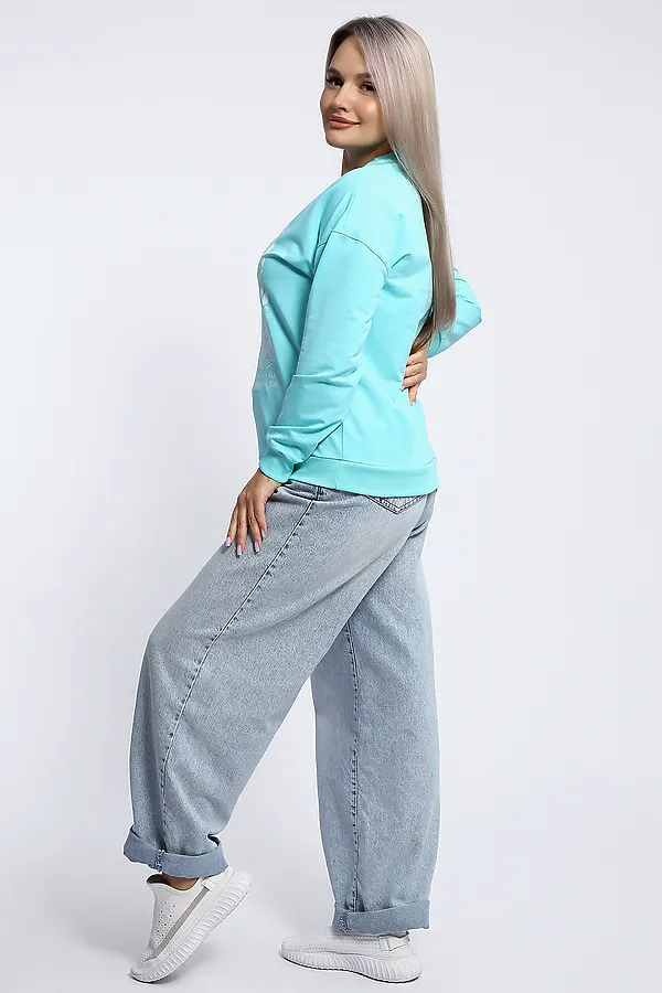 Толстовка 80047 НАТАЛИ, ментол - фото 2