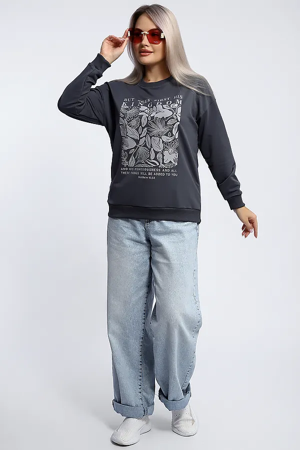 Толстовка 80047 НАТАЛИ, темно-серый - фото 2