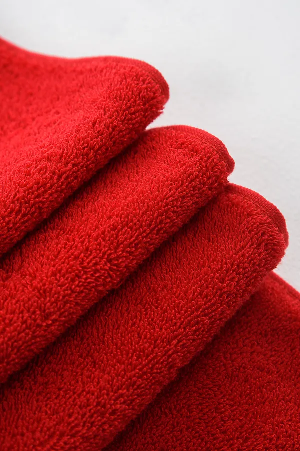 Полотенце Софатекс 70 * 140 для ванной и бани bs НАТАЛИ, красный - фото 2