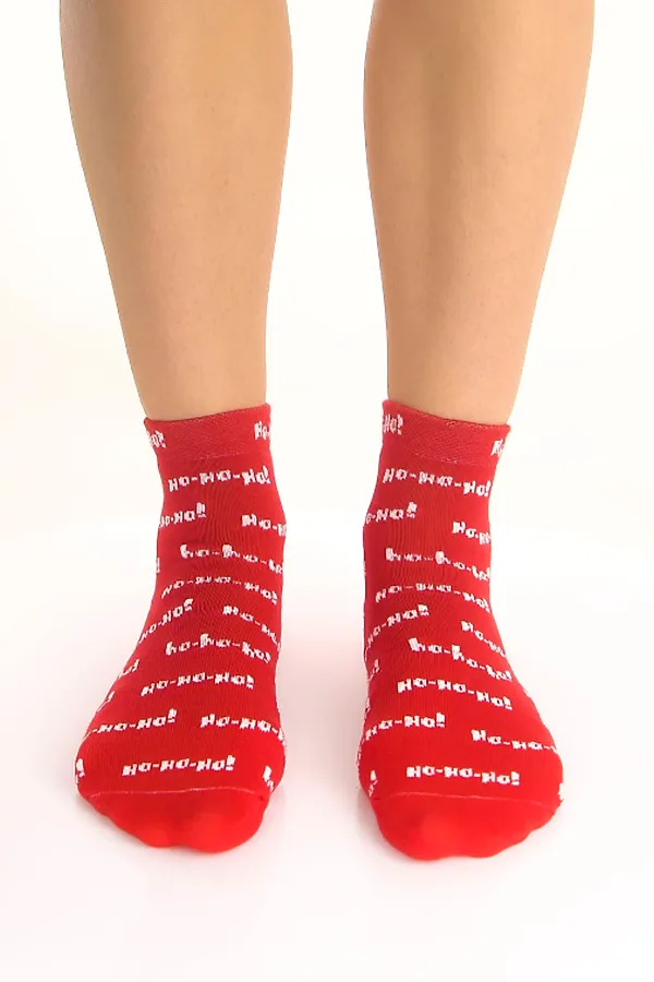 Носки стандарт Рождество (набор 3 пары) НАТАЛИ, белый, красный, серый - фото 2