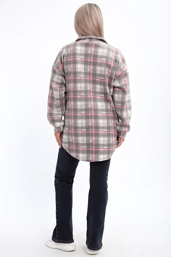 Толстовка 885 НАТАЛИ, серо-розовый - фото 2