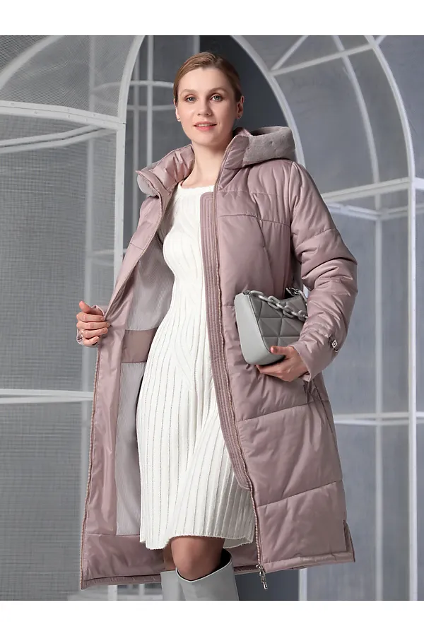 Пальто DIZZYWAY, серо-лиловый - фото 2