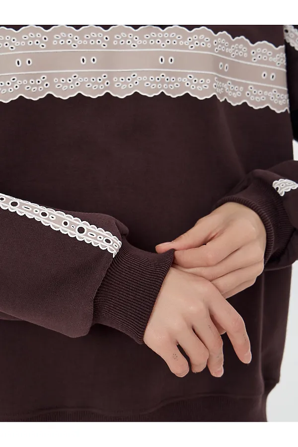 Худи MARK FORMELLE, коричневый +печать - фото 2