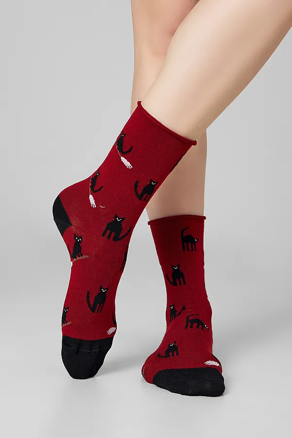 Носки MARK FORMELLE, вишневый - фото 2