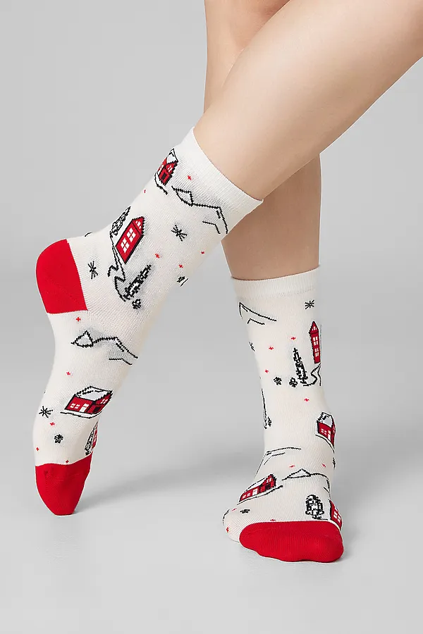 Носки MARK FORMELLE, молочный - фото 2