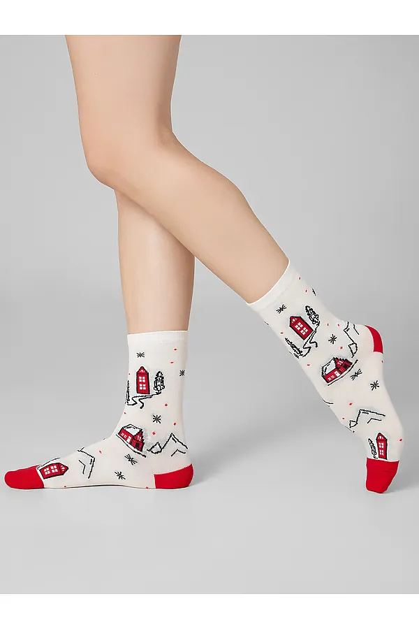 Носки MARK FORMELLE, молочный - фото 2