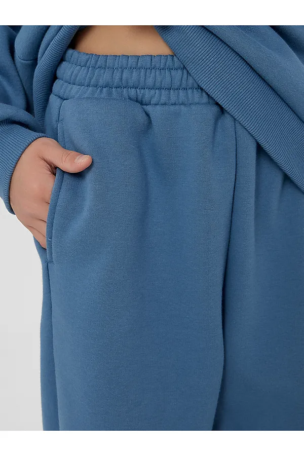 Комплект (Худи+Брюки) MARK FORMELLE, пыльный синий +печать - фото 2