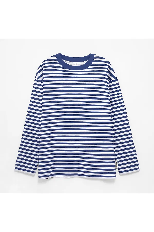 Лонгслив BOSSA NOVA, синяя полоска 19-3939 - фото 2