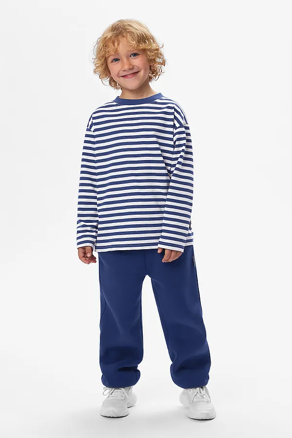 Лонгслив BOSSA NOVA, синяя полоска 19-3939 - фото 2