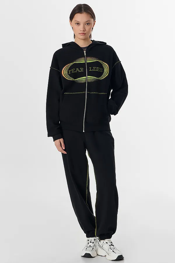 Толстовка MARK FORMELLE, черный +печать - фото 2