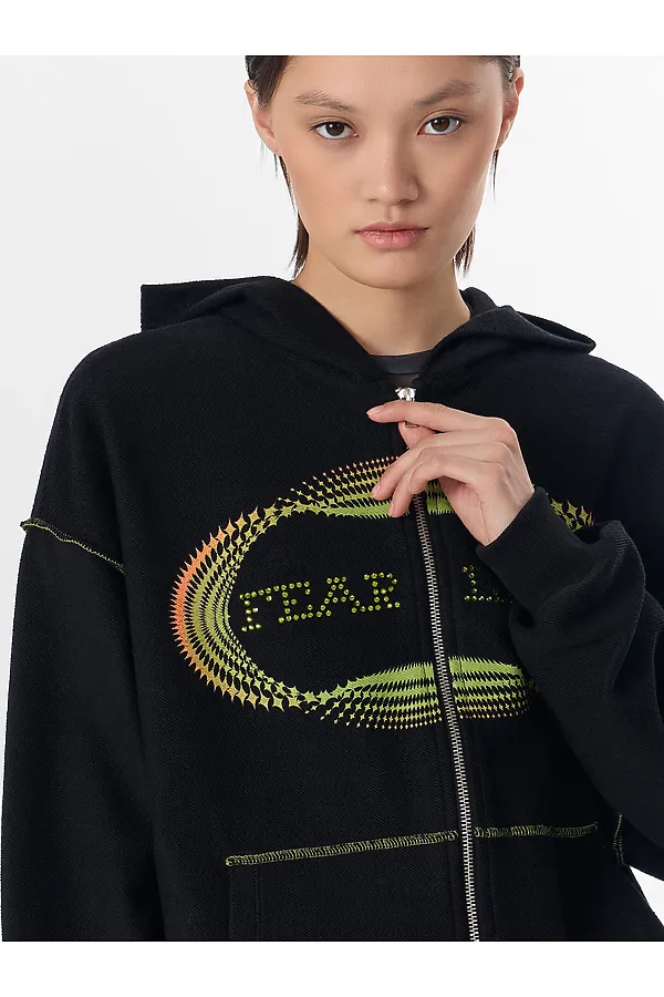 Толстовка MARK FORMELLE, черный +печать - фото 2