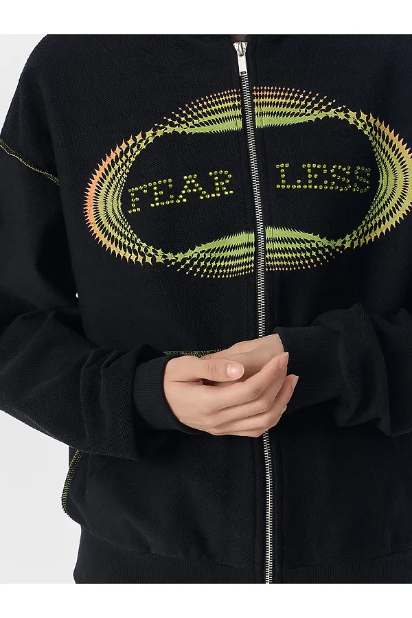 Толстовка MARK FORMELLE, черный +печать - фото 2