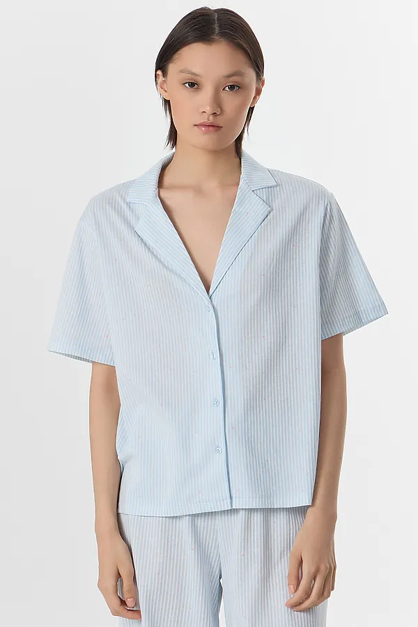 Пижама MARK FORMELLE, голубая полоска - фото 2