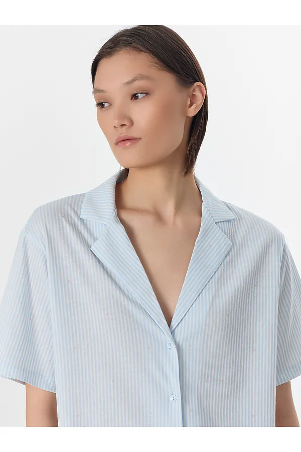 Пижама MARK FORMELLE, голубая полоска - фото 2