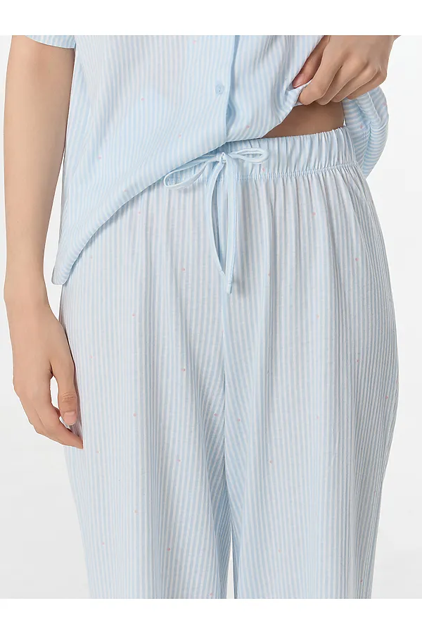 Пижама MARK FORMELLE, голубая полоска - фото 2