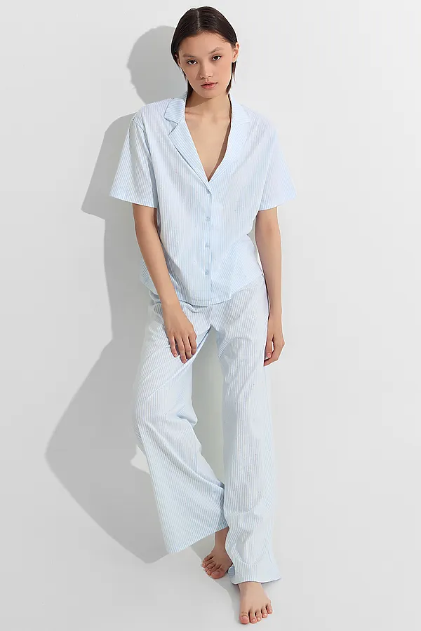 Пижама MARK FORMELLE, голубая полоска - фото 2