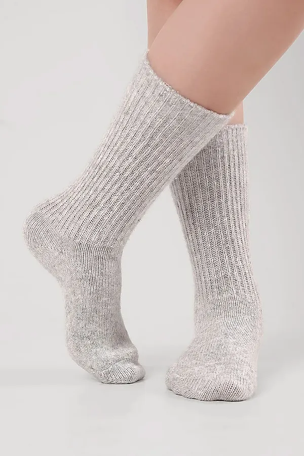 Носки CLEVER, меланж св.серый - фото 2