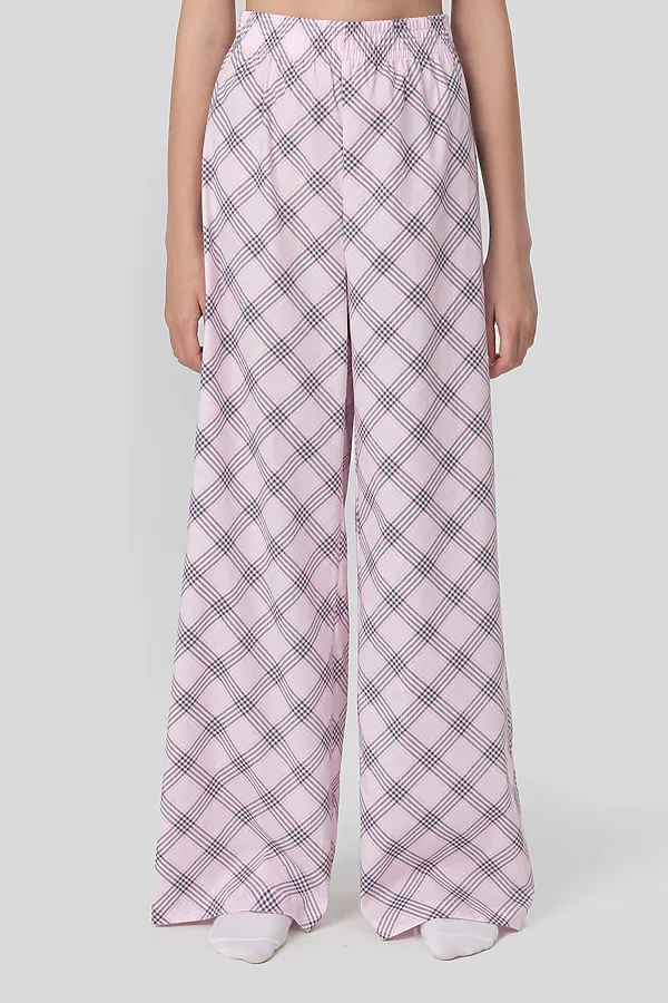 Пижама MARK FORMELLE, серый меланж 4306-а +клетка черно -розовая - фото 2