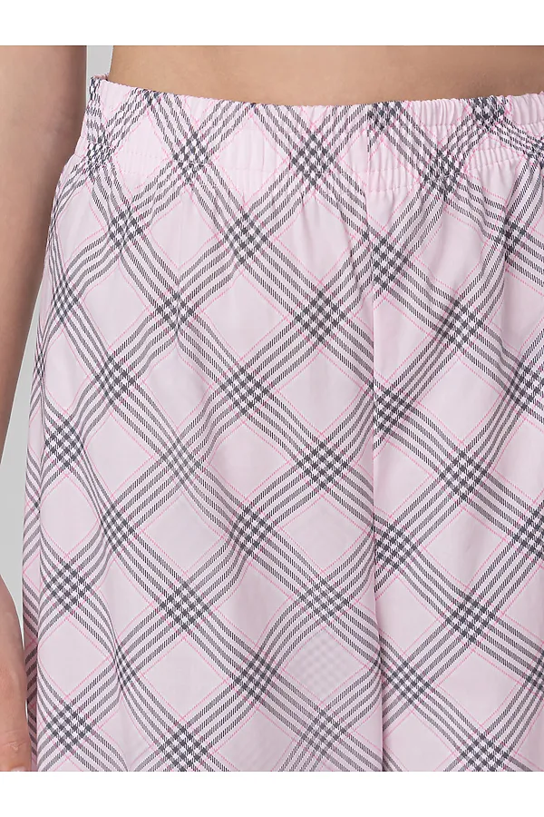 Пижама MARK FORMELLE, серый меланж 4306-а +клетка черно -розовая - фото 2