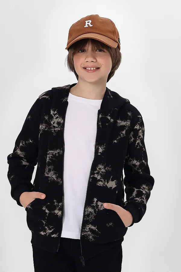 Толстовка MARK FORMELLE, разводы на черном - фото 2