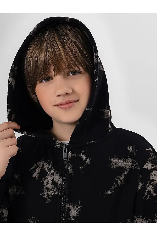 Толстовка MARK FORMELLE, разводы на черном - фото 2