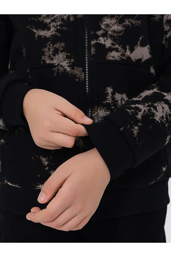 Толстовка MARK FORMELLE, разводы на черном - фото 2